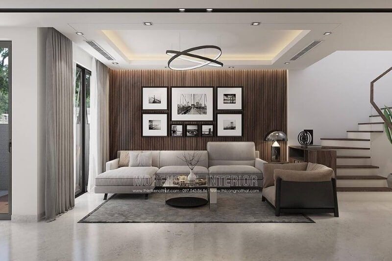 Tranh canvas đen trắng ốp tường phòng khách đẹp, sang trọng.