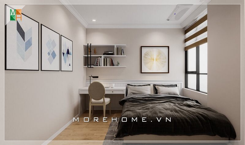 Mẫu tranh canvas đầu giường cũng như bộ 3 tranh canvas họa tiết sinh động cũng là một điểm nhấn cho căn phòng ngủ trở nên tiện nghi hơn.